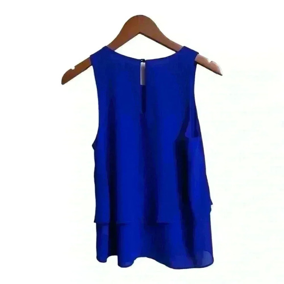 Monteau silk, layered tank blouse size small. - Picture 2 of 4